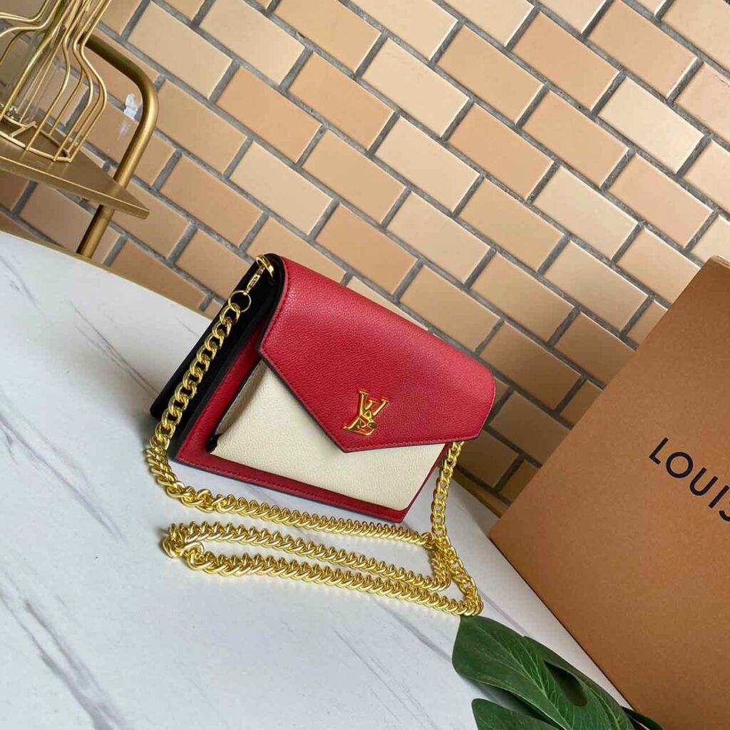 MYLOCKME CHAIN BAG M56641 RED/PINK&WHITE - Theluxinbox