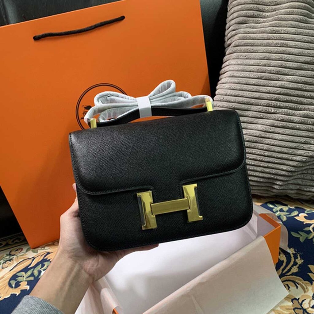 Constance Handbag 24cm&19cm BLACK/WHITE/PINK - Theluxinbox