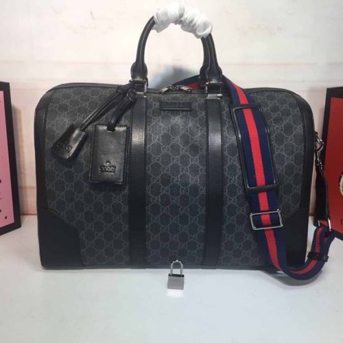 Double G Black carry-on duffle 474131BLACK/GREY