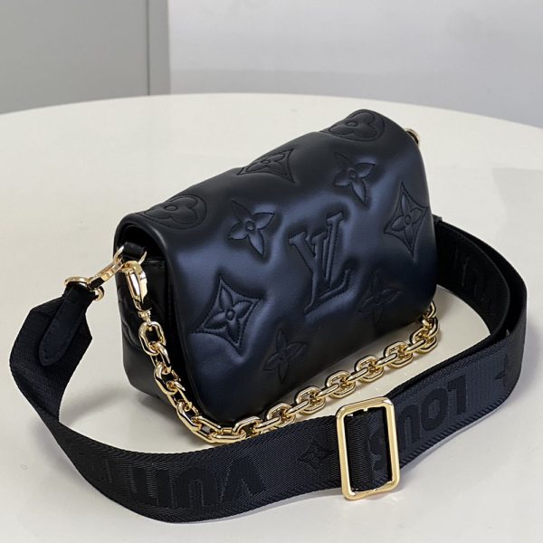 LV AAA- Wallet On Strap Bubblegram - Theluxinbox