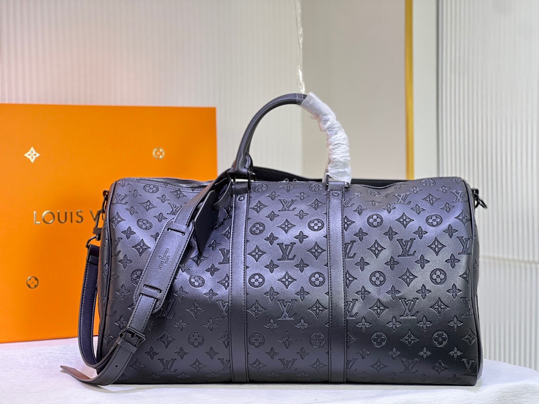 Louis Vuitton Khaki Keepall Bandouliere 50 M57963